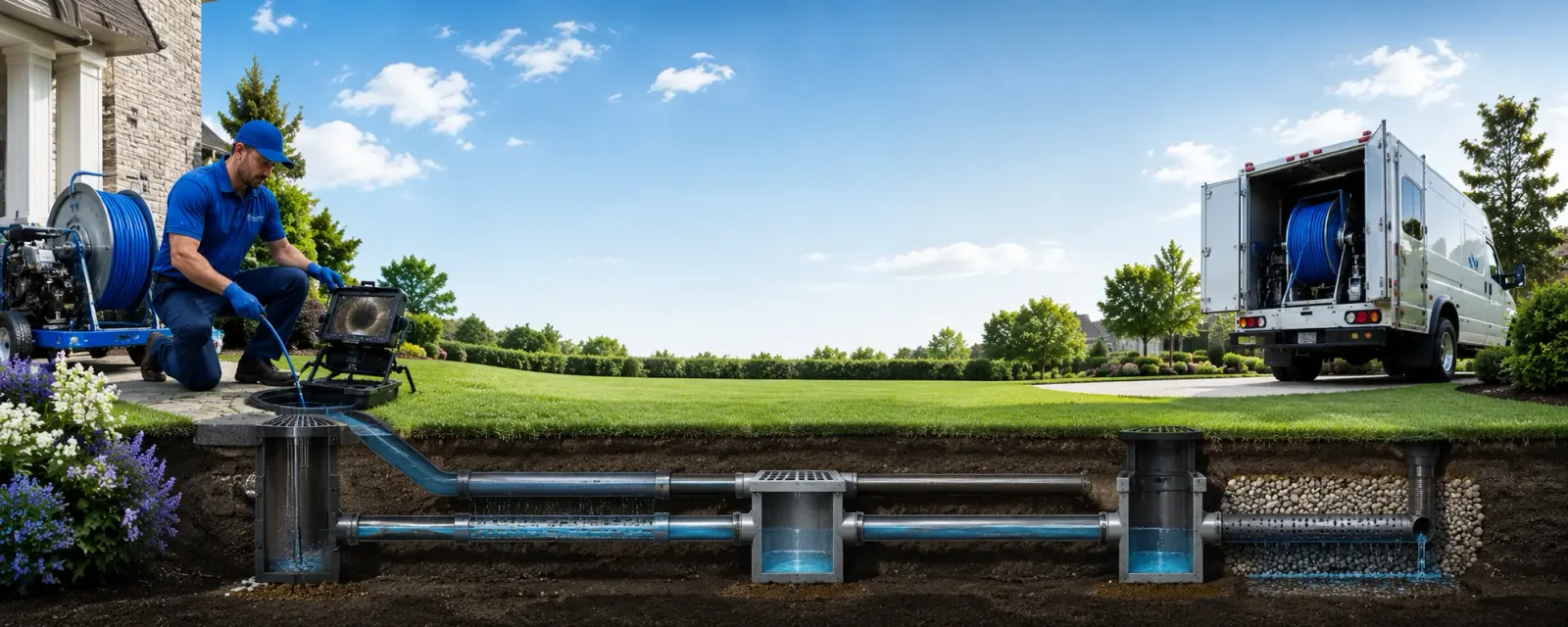Outdoor drain cleaning information for Linden, TX